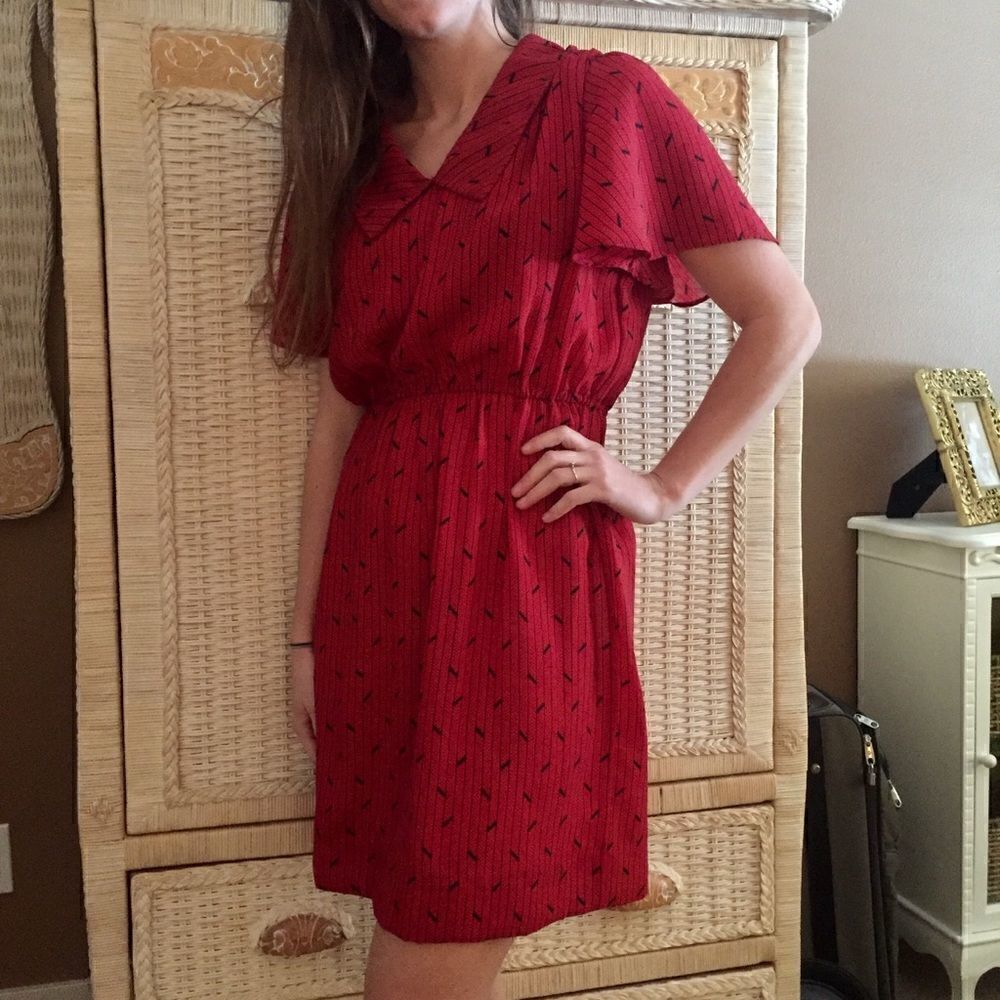Vintage Collared Mini Dress - Picture 8 of 13